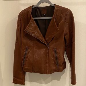 GAP Tan Leather Jacket